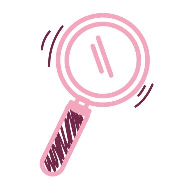 büyüteç izole edilmiş simge ara