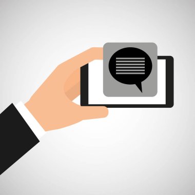 Smartphone el ile mesaj sohbet