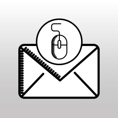 e-posta dijital online tasarım simgesi