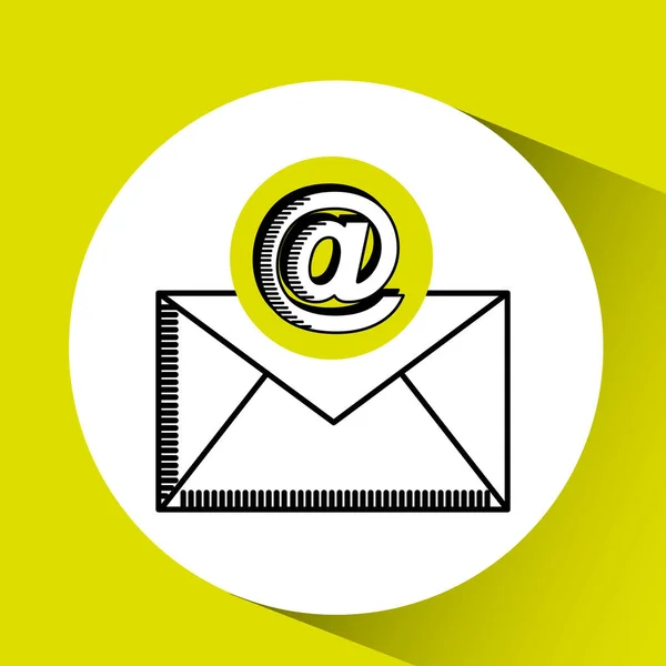 Email mail concetto chat messaggio icona — Vettoriale Stock