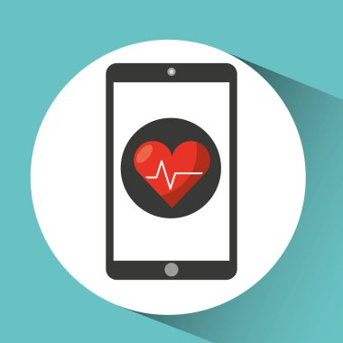 Sağlık app Kardiyoloji kalp grafiği