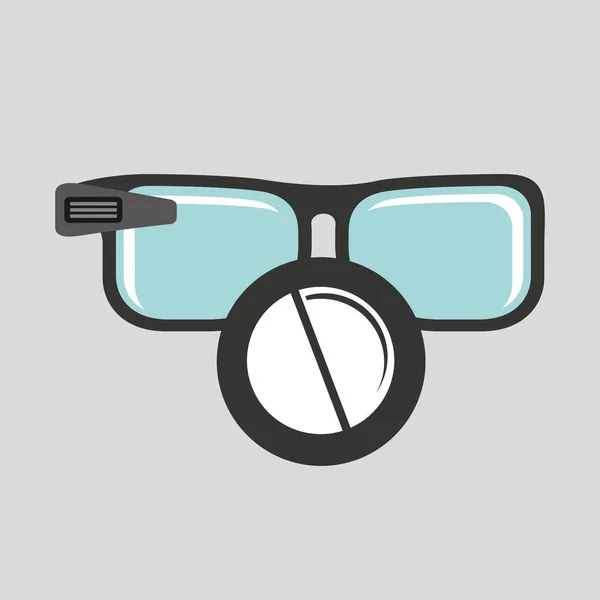 Digitale Brille wifi medizinische apotheke — Stockvektor