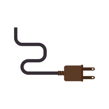 Tel enerji kablo izole simgesi