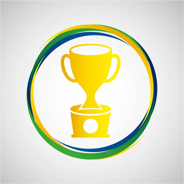 Ikona odznaka sportowa Nagroda trofeum — Wektor stockowy
