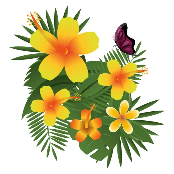 Mooie decoratie florale achtergrond — Stockvector