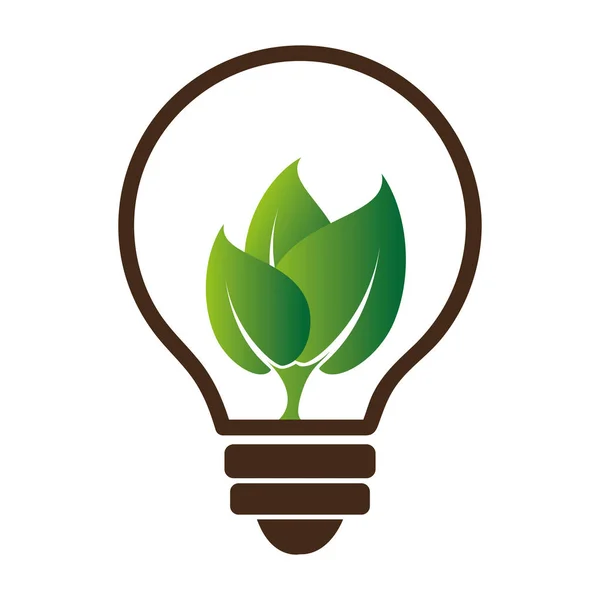 Energie alternatieve ecologie symbool — Stockvector