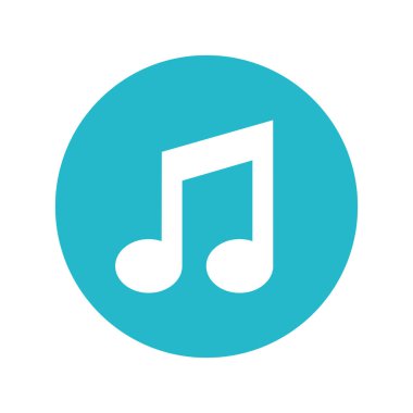 müzik Not izole simgesi