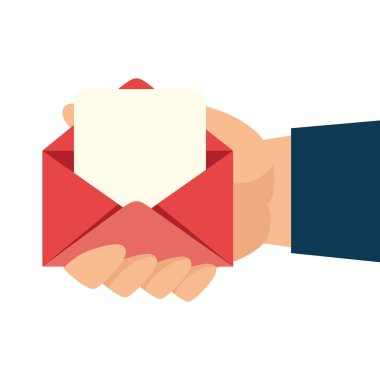 Zarf mektup izole simgesi