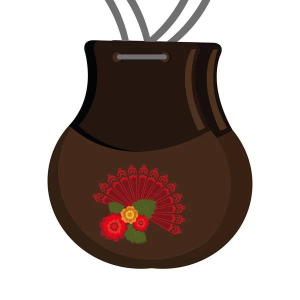 Castañuelas flamencas icono del instrumento — Vector de stock