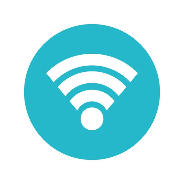 Wifi connection isolated icon — Stock Vector