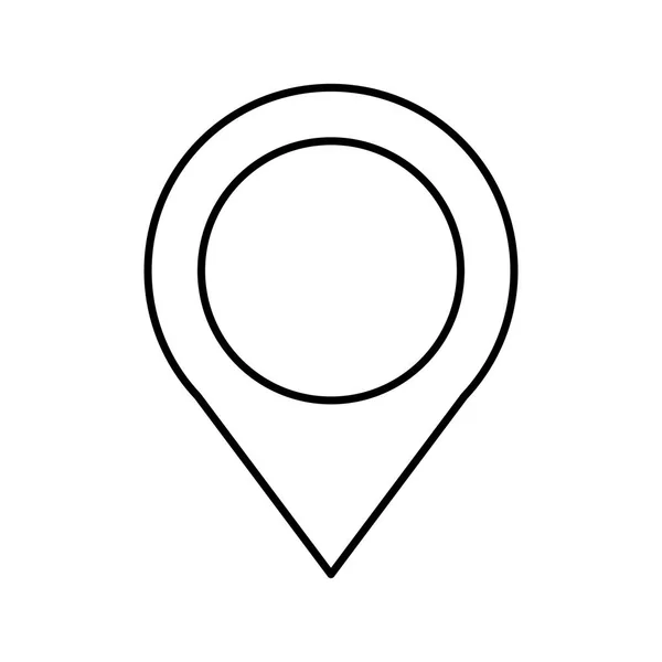 Icône de localisation du pointeur pin — Image vectorielle