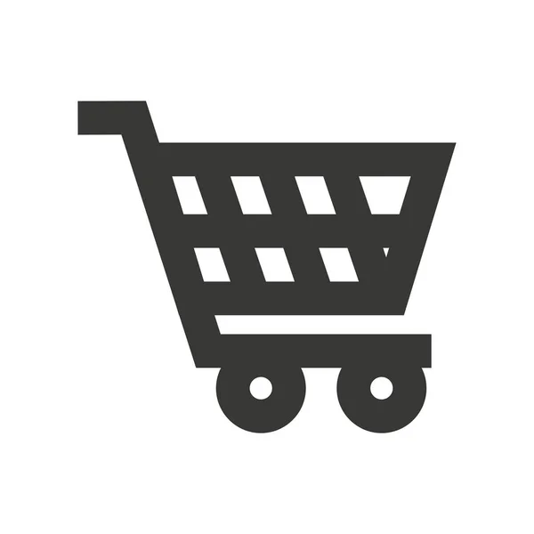 Shopping cart kommersiella ikonen — Stock vektor