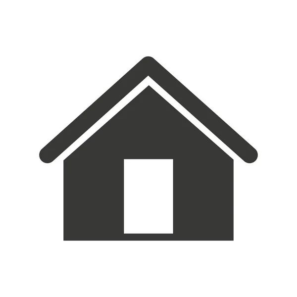 Isolerade hussymbol siluett — Stock vektor