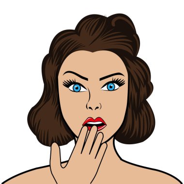 kadın karakter pop sanat tarzı