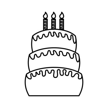 lezzetli tatlı pasta simgesi