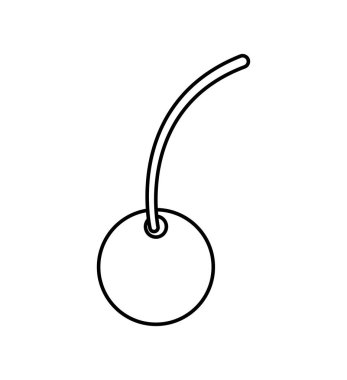 kiraz meyve izole simgesi