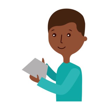 harf karakter ile genç adam