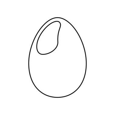 yumurta taze izole simgesi