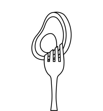 çatal ile sebze simgesi