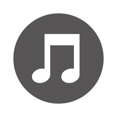 müzik Not izole simgesi