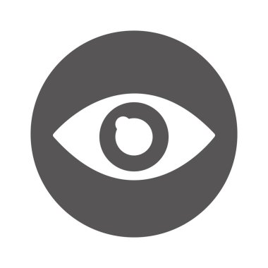 göz görünümü izole simgesini