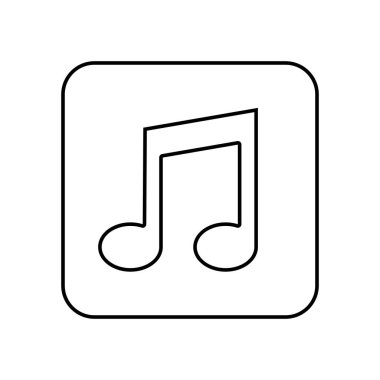 müzik Not izole simgesi