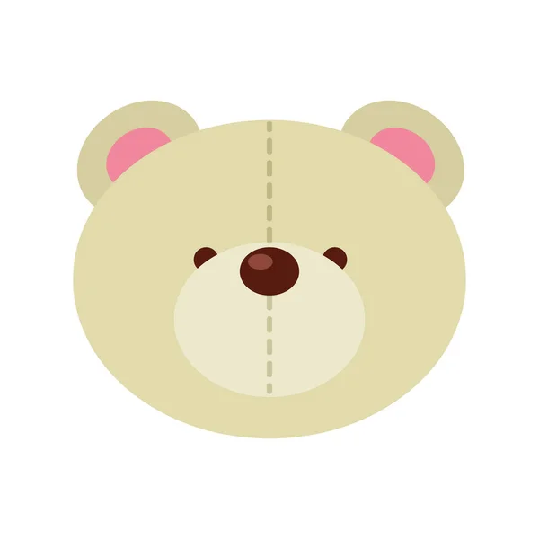 Lindo oso teddy icono — Archivo Imágenes Vectoriales