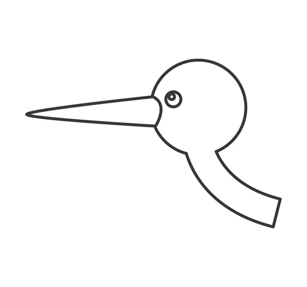 Bonito cegonha voador ícone —  Vetores de Stock