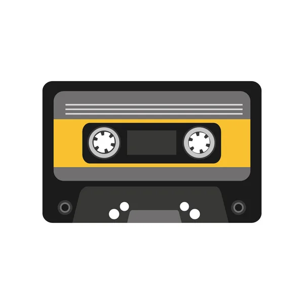 De oude verslagpictogram cassette — Stockvector