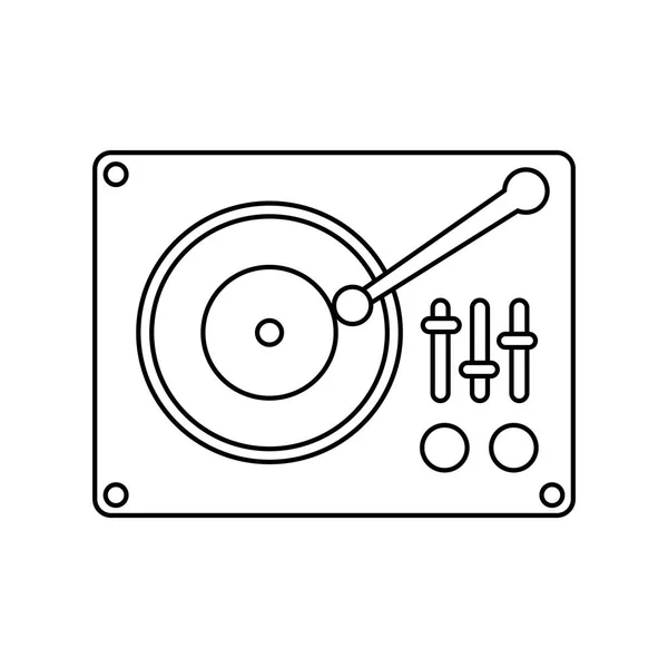 Retro music player icon — стоковый вектор