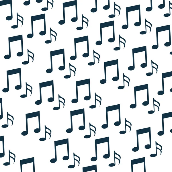 Notes de musique motif fond — Image vectorielle