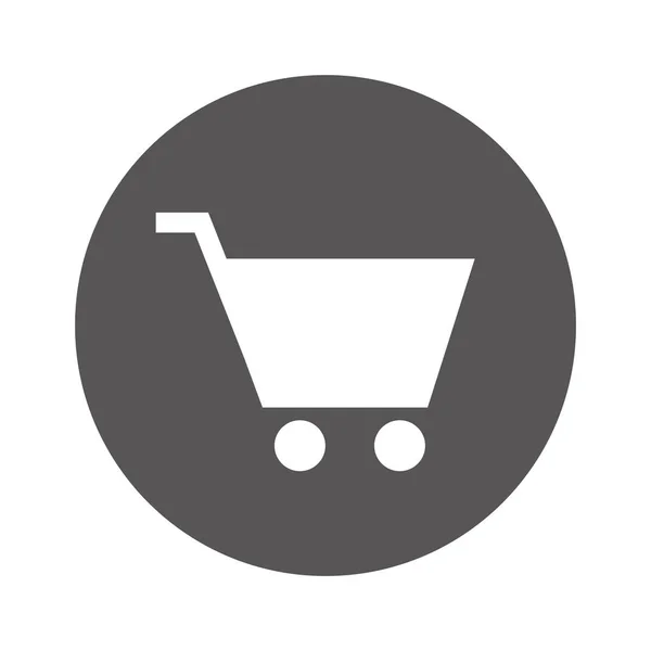 Carrinho de compras ícone comercial —  Vetores de Stock