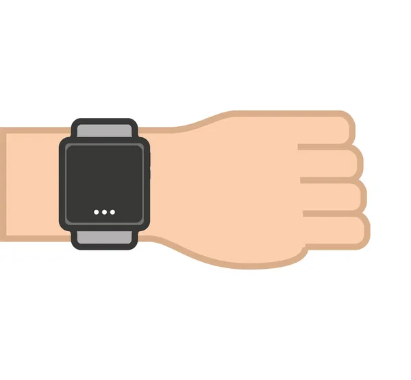 SmartWatch eszköz elszigetelt ikon — Stock Vector