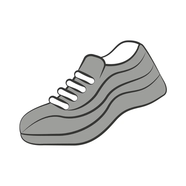 Buty tenisowe sport ikona na białym tle — Wektor stockowy