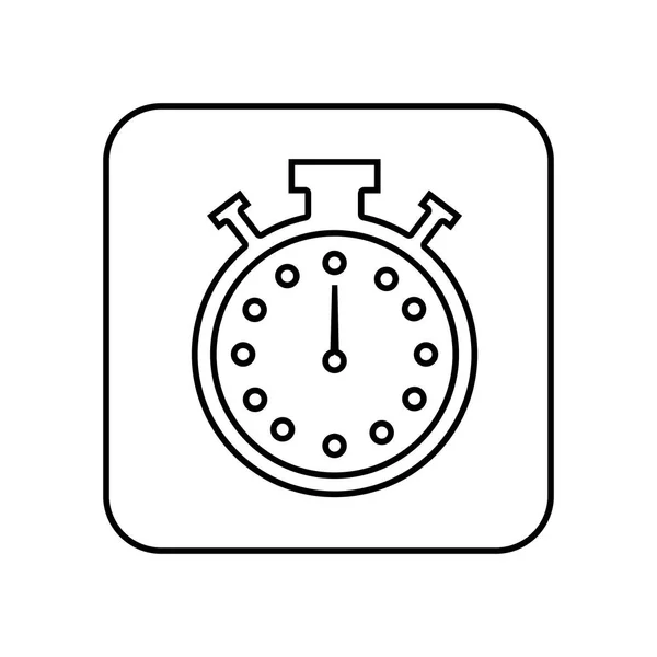 Chronometer-Uhr isolierte Ikone — Stockvektor