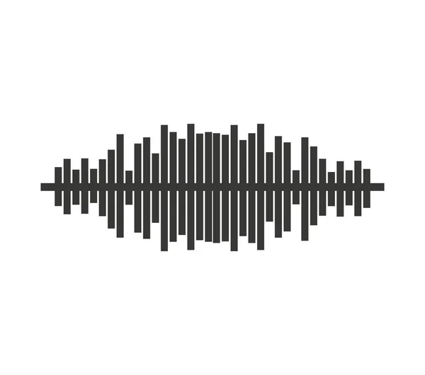 Ecualizador de audio aislado icono — Vector de stock