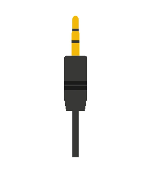 Ikon konektor plug audio - Stok Vektor