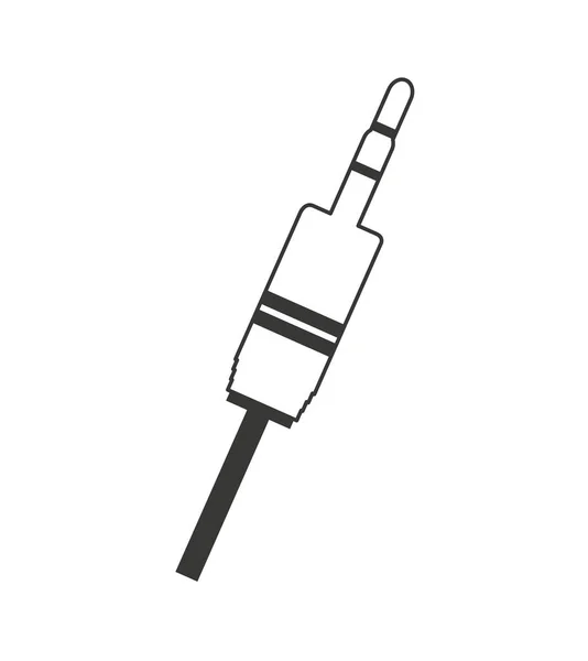 音频插头连接器图标 — 图库矢量图片