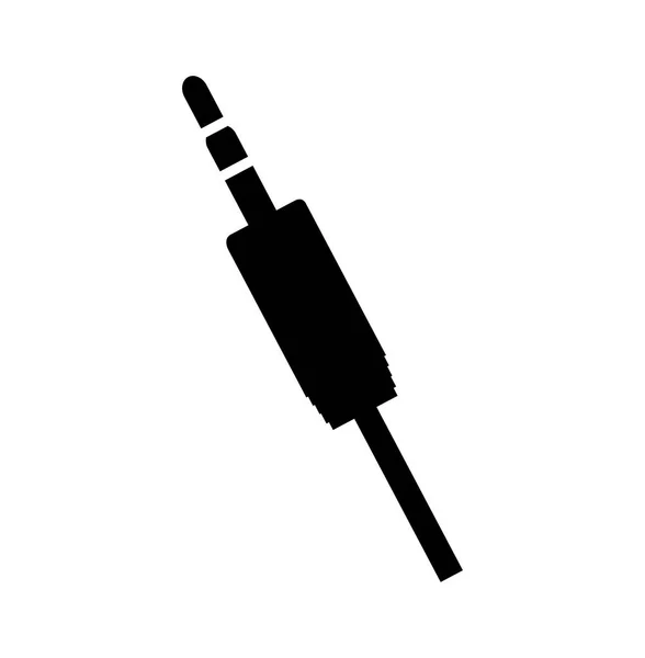 音频插头连接器图标 — 图库矢量图片