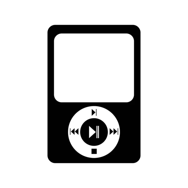 Reproductor de música mp3 icono — Vector de stock