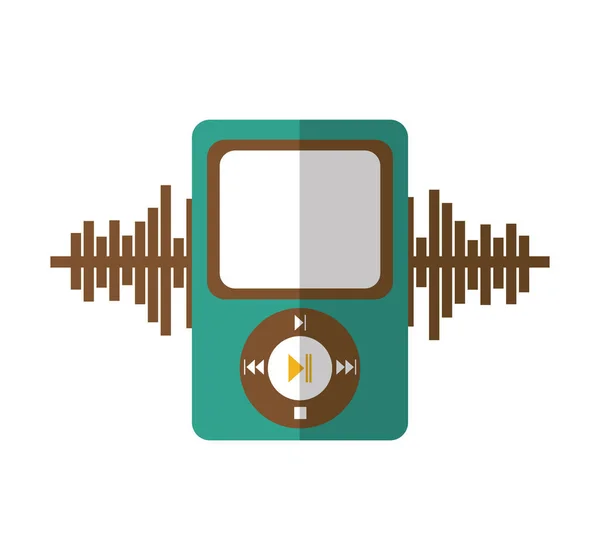 Music player mp3 icon — Stock Vector