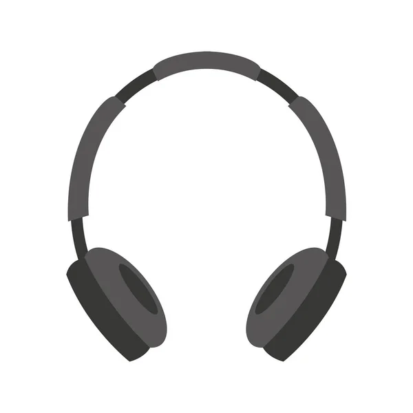 Fone de ouvido ícone dispositivo de áudio — Vetor de Stock