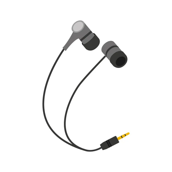 Fone de ouvido ícone dispositivo de áudio —  Vetores de Stock