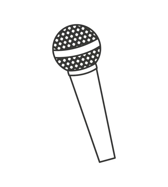 Mikrofon Audio-Gerät Symbol — Stockvektor