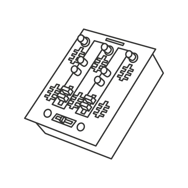 Ícone profissional de console de áudio — Vetor de Stock