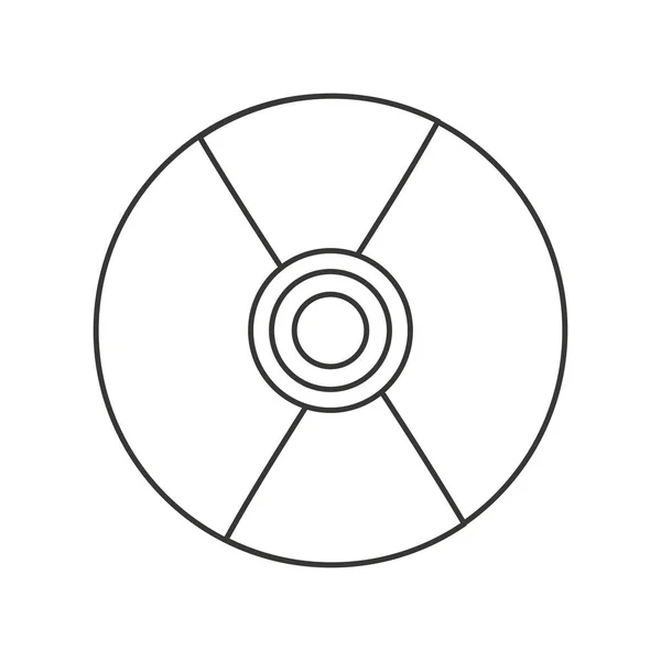 Δίσκο compact συσκευή ήχου εικονίδιο — Διανυσματικό Αρχείο