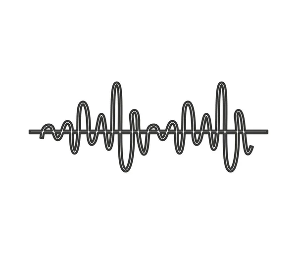 Equalizer audio isolated icon — Stock Vector