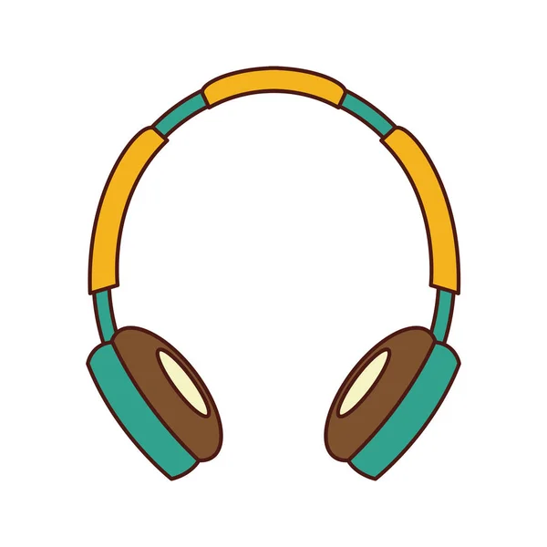 Auriculares icono del dispositivo de audio — Vector de stock