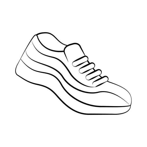Boty na tenis sport izolované ikona — Stockový vektor