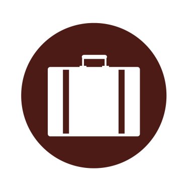 bavul seyahat izole simgesi